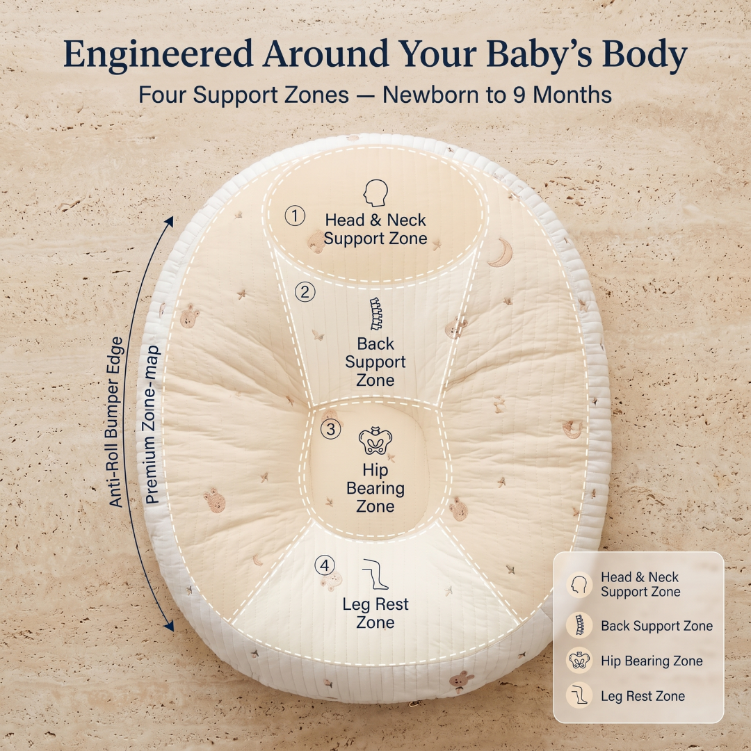 Ergonomic Anti-Reflux Baby Lounger Nest
