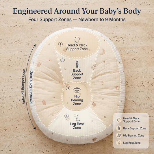 Ergonomic Anti-Reflux Baby Lounger Nest