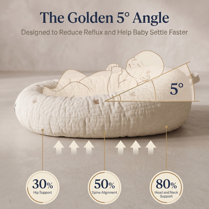 Ergonomic Anti-Reflux Baby Lounger Nest