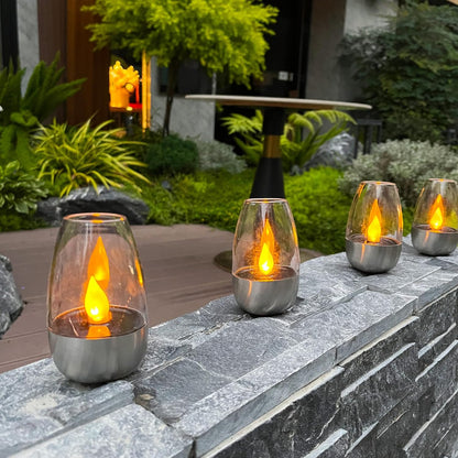 Outdoor Solar Power Tea Lights