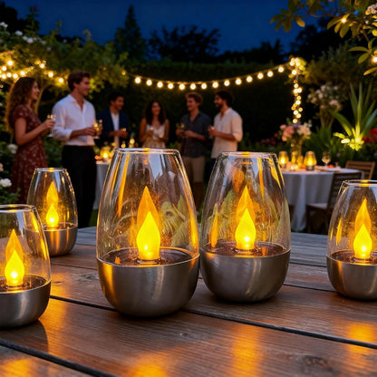 Outdoor Solar Power Tea Lights