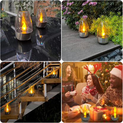 Outdoor Solar Power Tea Lights